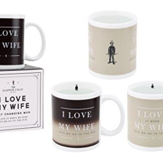 Colour Heat Changing Mug - I Love My Wife (I love it when my wife lets me go to the pub)