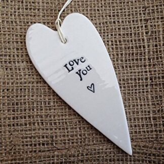 East of India Ceramic Heart Love You