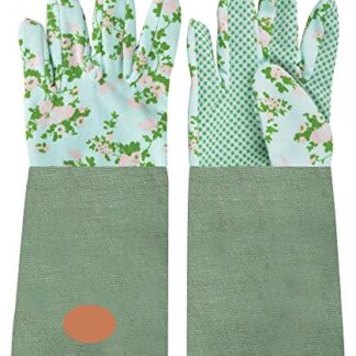 Esschert Design Jute Gloves with Rose Print,