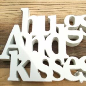 Free Standing Cream Word block