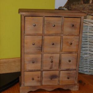 Gisela Graham Distressed Wooden Chest of Drawers