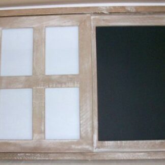 Gisela Graham Hanging Chalkboard & Photo Frames in Natural Wood