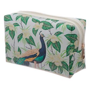 Cute Peacock Handy PVC Make Up Toiletry Wash Bag
