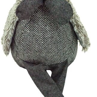 Fabric Chicken Door Stop Prop Doorstop Stopper Weight (Grey)