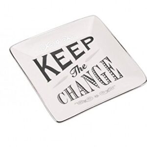 Keep The Change Ceramic Coin Dish Organiser
