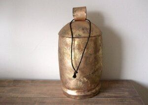 Large Burnished Brass Bell