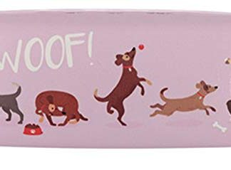 Puckator Sunglasses Carry Case Dog Design (Pink)