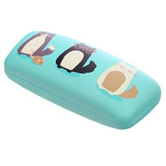 Puckator Sunglasses Case - Cats Design - 4 Cats (Green)