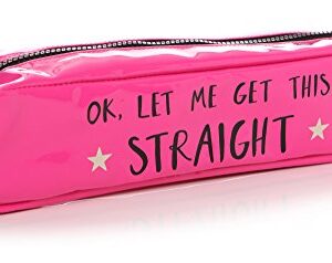 Shruti Shiny Hair Tongs Straighteners Case Bag, Bright Pink, Ok Let Me Get This Straight