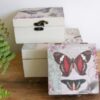 Vintage Butterfly boxes - set of 3