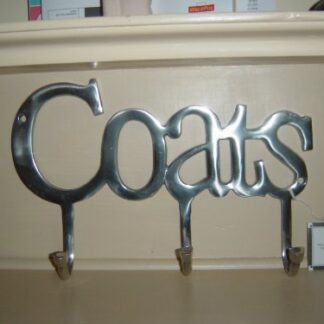 Aluminium word coat hat hook hanger rack hooks