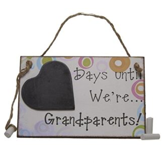Grandparents Countdown Days Until New Baby Grandchild Chalkboard